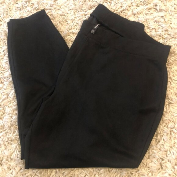 Torrid Full Length Signature Waist Suede Leggings Sz 3 Black - Picture 2 of 7